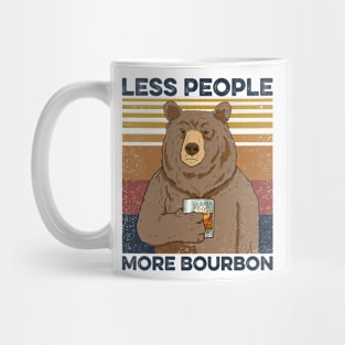 Bourbon Bear Less People More Bourbon Mug